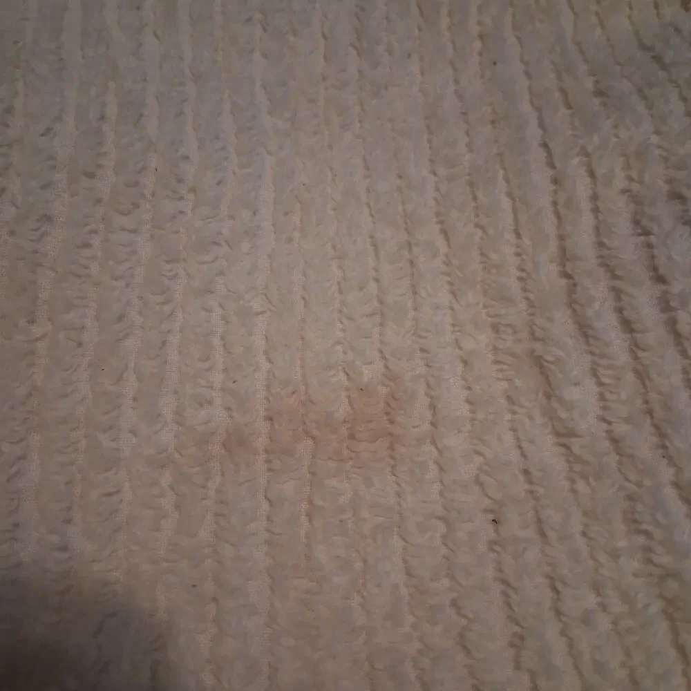 Vintage chenille baby blanket yellow lamb 39x64 pastel